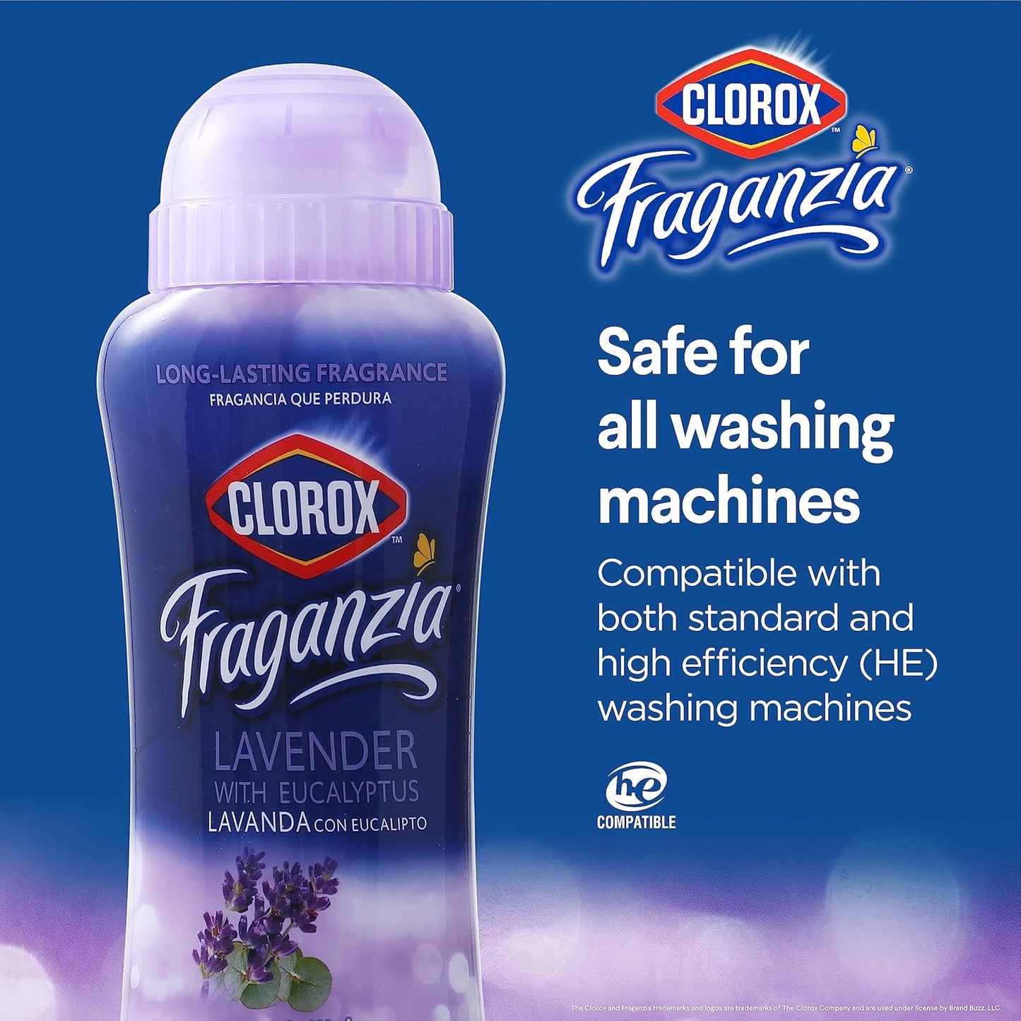 Clorox Fraganzia Scent Boosting in-Wash Laundry Crystals, Lavender - 12 Count - 18 Oz Each | Laundry Freshener Beads in Lavender Scent for Fresh, Clean, Great Smelling Clothes