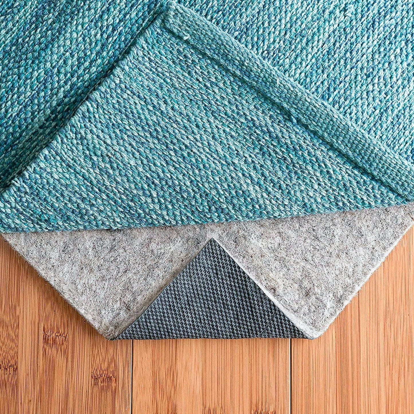 RUGPADUSA - Dual Surface - 2'6" x 7' - 1/4" Thick - Felt + Rubber - Non-Slip Backing Rug Pad - Safe for All Floors