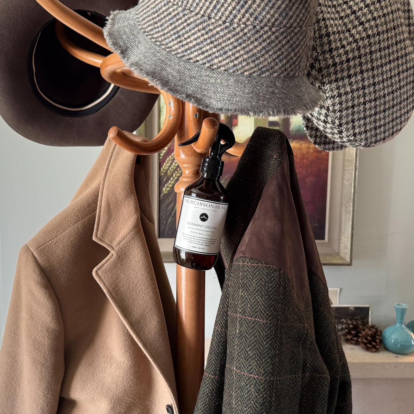 Murchison-Hume Garment Groom Fabric Freshener, Air Freshener, Odor Fighter, Laundry Treatment and Stain Remover, Original Fig