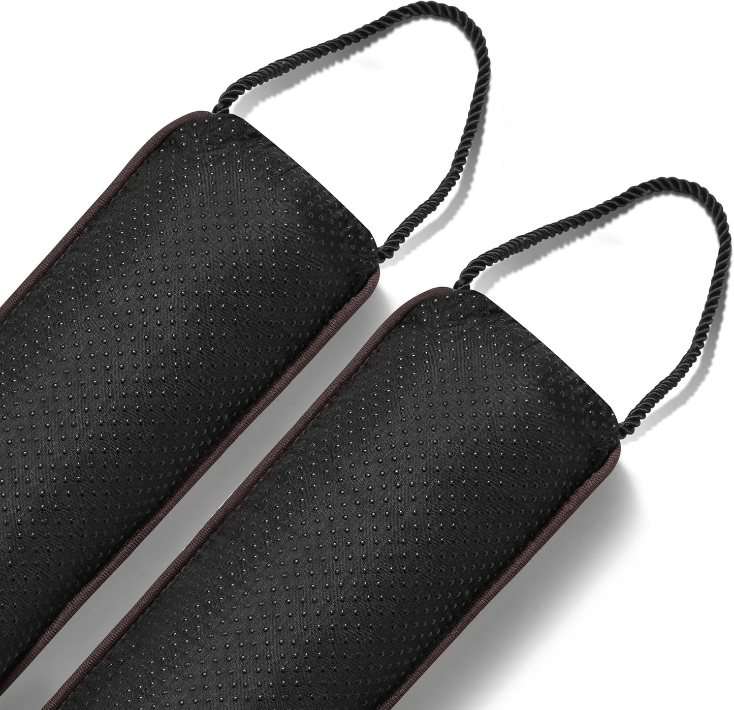 Sunolga 2-Pack 38" Door Draft Stopper Blocks Hot and Cold Air with Removable Washable Cover for Gaps Up to 3", All-Season Seal for Noise, Wind, Door Sweep for Bottom of Door, Home Essentials, Brown