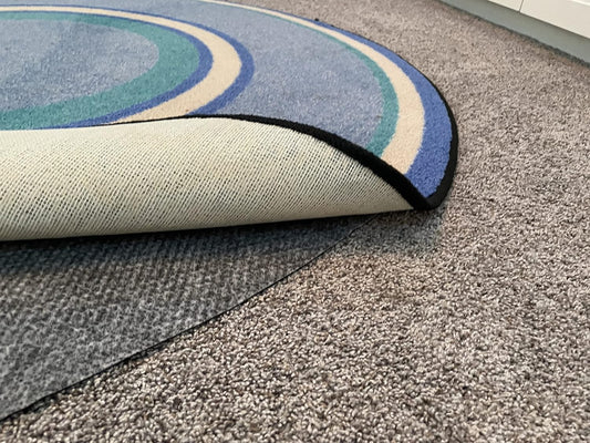 Hold-a-Rug Plush 9' Round Nonskid, Nonslip Rug Pad, Reversible Gripper, ¼ Thick, Safe for All Floors and Carpet, Keep Area Rugs Secure