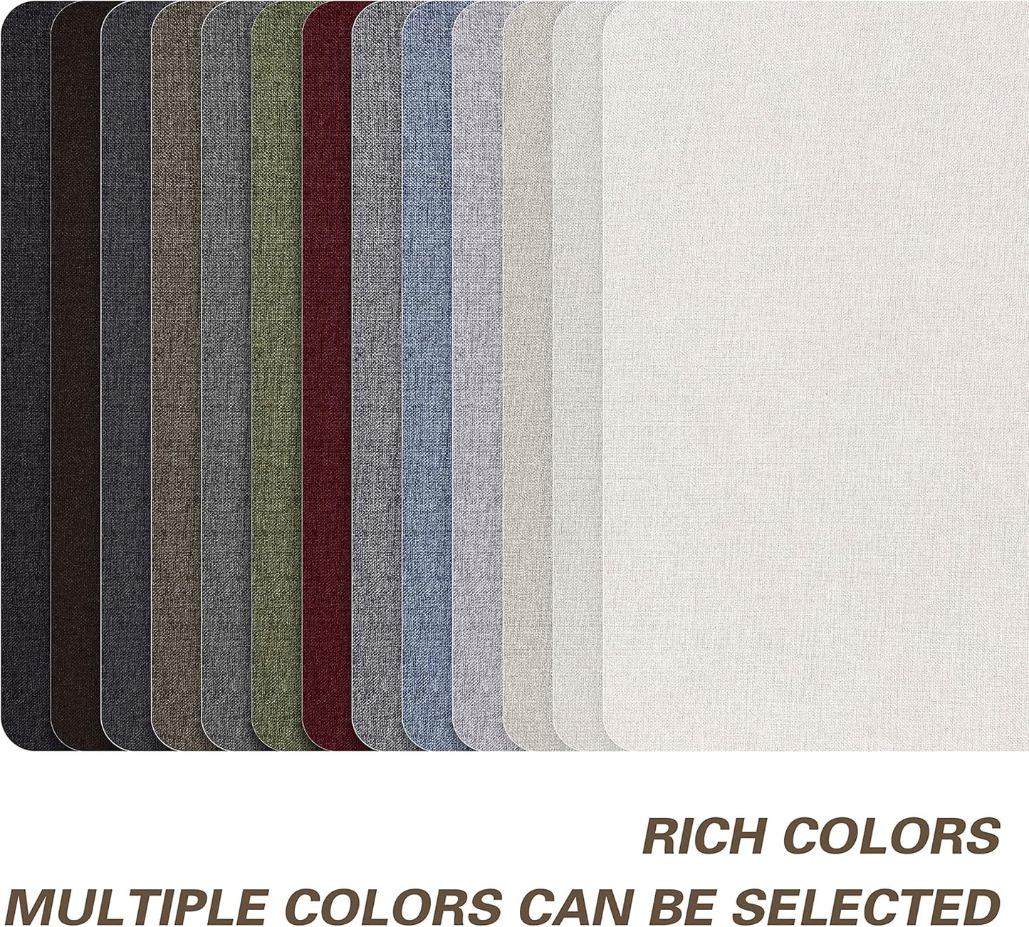 KING MOUNTAIN Fine Linen Repair Patches, Self-Adhesive, Off White, 8" x 11", Multi Color, Can Be Used for Linen Sofa and Clothes Repair