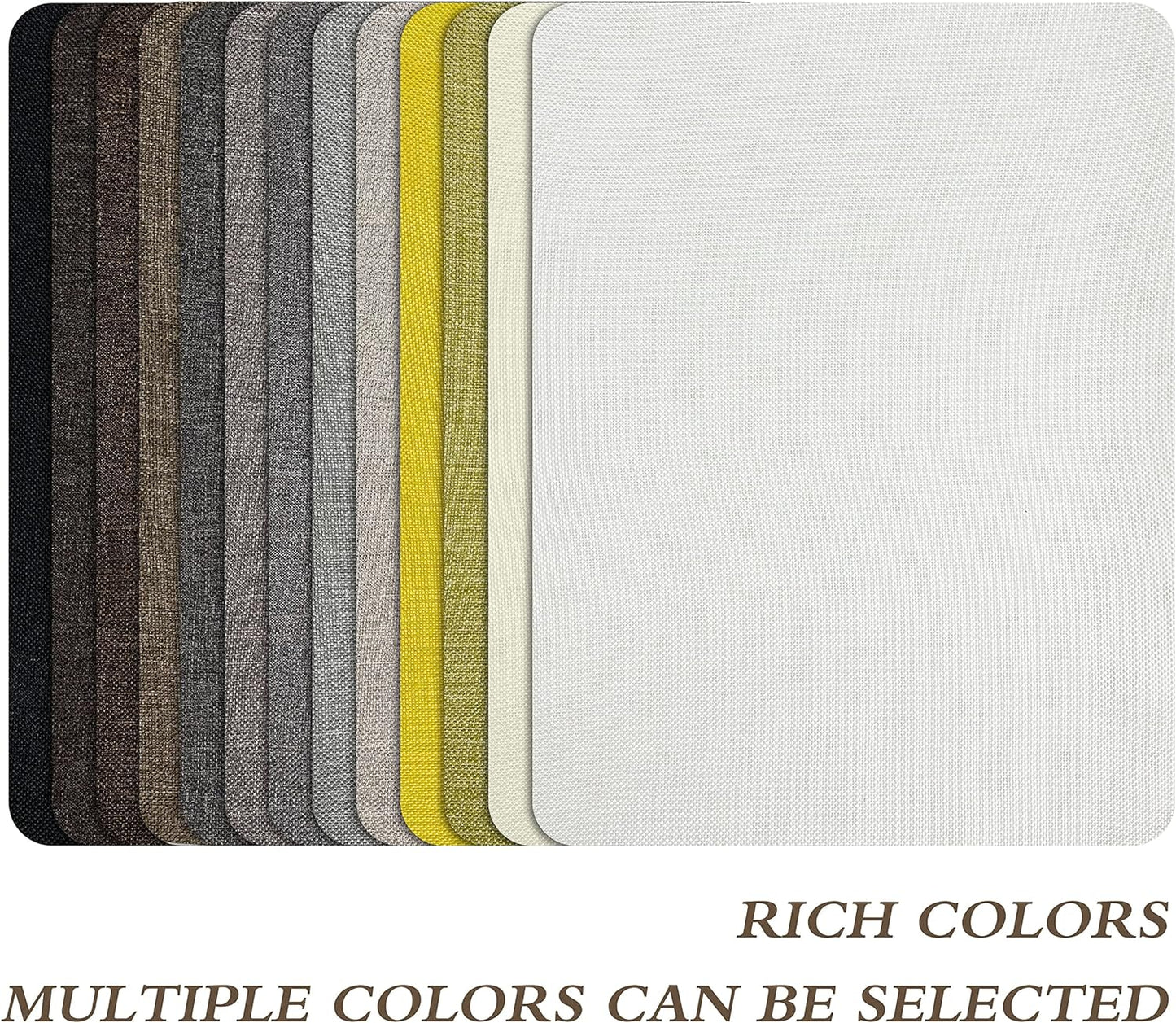 Fine Linen Fabric Patches, Self-Adhesive, 8x11 inch Extra Size, Multi Color, for Sofa and Clothes Repair (Brown)