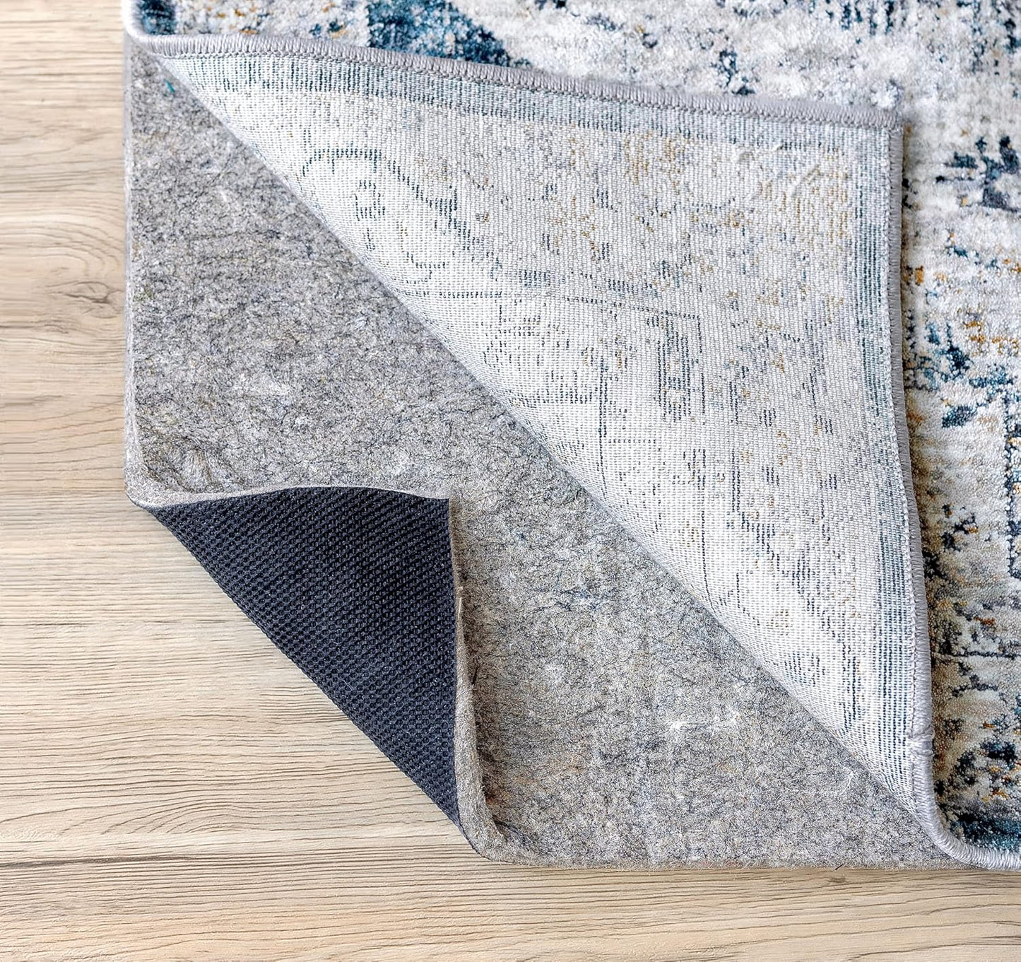 RUGPADUSA - Dual Surface - 6'10" x 9'10" - 3/8" Thick - Felt + Rubber - Enhanced Non-Slip Rug Pad - Adds Comfort and Protection - for Hard Surface Floors